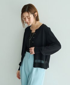 YECCA VECCA シアーMIXカーディガン