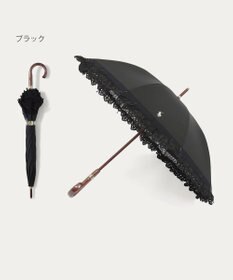 MOONBAT 【遮光/晴雨兼用日傘】POLO RALPH LAUREN(ポロ ラルフローレン) エンブフリル 長傘 遮熱 UV