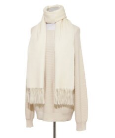 MOONBAT プラスムーンバット (+moonbat) カシミヤ100％無地ストール 洗える 190㎝×50㎝