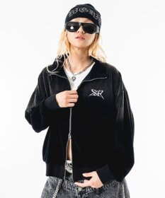 WEGO 【ユニセックス着用ITEM】ブリーチロゴベロアトラックジャケット