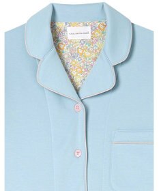 une nana cool 【綿混】ハイゲージダブルエアー 長袖開襟パジャマ MADE WITH LIBERTY FABRIC