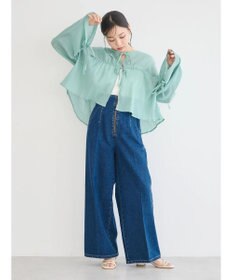 earth music&ecology フロントジップデニムパンツ