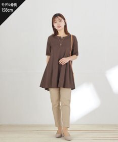 Tiaclasse L 【おのののかさん着用 】「冷凛（ひやりん）」カノコバックフレアカットソー