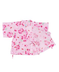 MIKI HOUSE HOT BISCUITS 【ミキハウス】【80-150cm】 アジサイ柄甚平スーツ