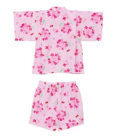 MIKI HOUSE HOT BISCUITS 【ミキハウス】【80-150cm】 アジサイ柄甚平スーツ