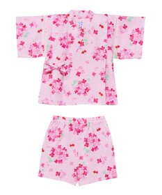 MIKI HOUSE HOT BISCUITS 【ミキハウス】【80-150cm】 アジサイ柄甚平スーツ