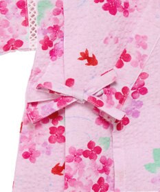 MIKI HOUSE HOT BISCUITS 【ミキハウス】【80-150cm】 アジサイ柄甚平スーツ