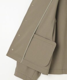 自由区 【カタログ掲載・セットアップ対応】リネンストレッチノーカラー ジャケット