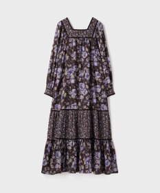 GRACE CONTINENTAL ボタニカルティアードワンピース