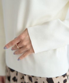 YECCA VECCA 2wayオフショルカラーカーディガン