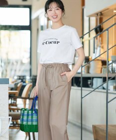 Tiaclasse 【おのののかさん着用】冷凛(ひやりん)カノコカットソーピンタックパンツ