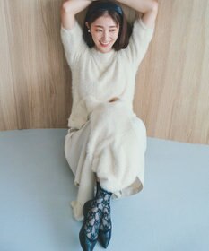 組曲 ナイロンファー半袖プルオーバー