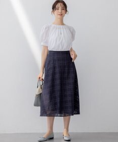 組曲 L ソフトローンパフスリーブ ブラウス