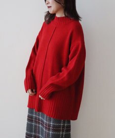 Green Parks 洗えるモックネックニットプルオーバー