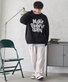 WEGO オーバーフィットジャガードプルオーバー