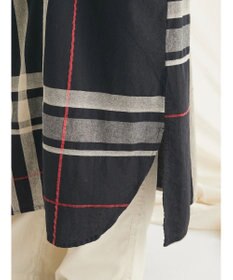 CRAFT STANDARD BOUTIQUE 先染めチェック（大）バンドカラー袖ＲＩＢ　ＯＰ