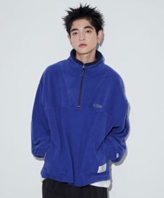 WEGO DISCUSフリースハーフジップPO