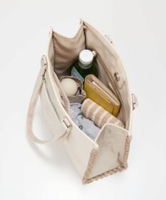 TOPKAPI 【TREASURE TOPKAPI】フェイクレザー ポーチ付き パラコード かがりトートバッグ