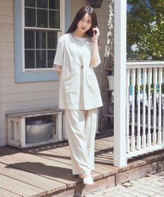 earth music&ecology 【接触冷感/UVカット】リラックスイージーパンツ