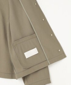 自由区 【カタログ掲載・セットアップ対応】リネンストレッチノーカラー ジャケット