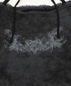 WEGO グラフィックオフショルレーストップ