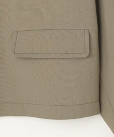 自由区 【カタログ掲載・セットアップ対応】リネンストレッチノーカラー ジャケット