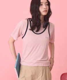 AMERICAN HOLIC 【PENNEY'S】配色タンクトップ+Tシャツ