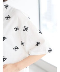 CRAFT STANDARD BOUTIQUE パネル刺繍開襟シャツ