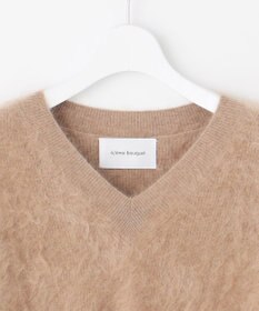 自由区 【カトリエムブーケ】Cachemire hirsute Vネックプルオーバーニット