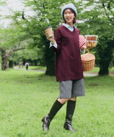 Tiaclasse 【洗える】ウール調キュロットパンツ