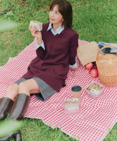 Tiaclasse 【洗える】ウール調キュロットパンツ