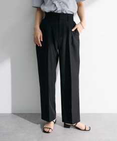 Green Parks ・ＥＬＥＮＣＡＲＥ　ＤＵＥ　リネンライク２タックパンツ