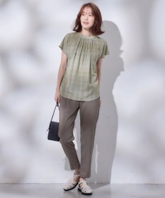 ANY 【洗濯機可能】プリントブラウス