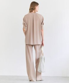 BEIGE， FLEUR / ドレープニット カフスブラウス