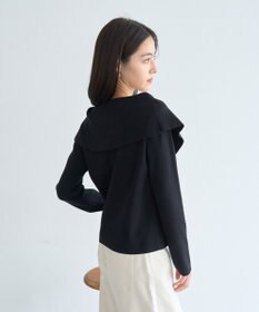 YECCA VECCA 2wayオフショルカラーカーディガン