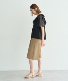 YECCA VECCA リボンスリーブブラウス