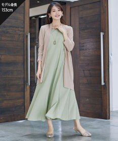 Tiaclasse L 【洗える】裾フレアAラインワンピース