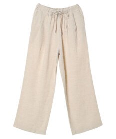 AMERICAN HOLIC 接触冷感リネンブレンドワイドパンツ