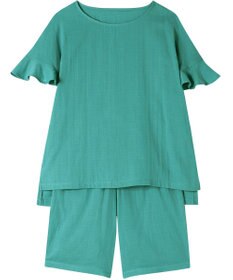 Wing パジャマ 綿100%(本体) 二重ガーゼ 5分袖 半袖 5分丈 レディース EP1002 ウイング／ワコール