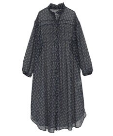 Green Parks 花柄シフォン楊柳ワンピース