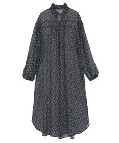 Green Parks 花柄シフォン楊柳ワンピース