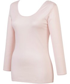 Wing あったかインナー 綿100％ 毛玉になりにくい 型くずれしにくい 【綿の贅沢 リッチ】 8分袖 長袖 秋 冬 EL4882 ウイング／ワコール