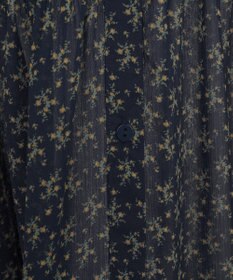 Green Parks 花柄シフォン楊柳ワンピース