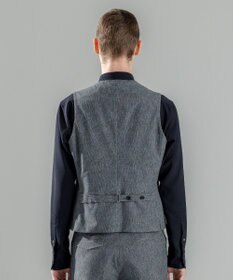 JOSEPH HOMME 新柄【洗える/ストレッチ/シワになりにくい/セットアップ対応可】クールドッツストレッチ ジレ