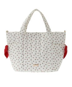 Maison de FLEUR チェリープリント2Wayトートバッグ