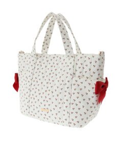 Maison de FLEUR チェリープリント2Wayトートバッグ
