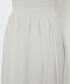 uncrave 【手洗い可】ドライタッチ ニット プリーツ スカート（uncrave WHITE）