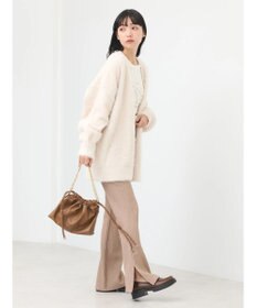 earth music&ecology ロングシャギーＶネックカーディガン