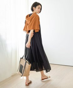 UNFILO 【洗える/接触冷感】 フロスティコットン クロップドカーディガン