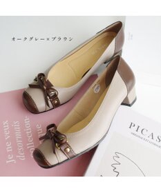 Pointer 日本製 本革リボン付きパンプス